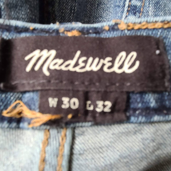 MADEWELL Skinny Jeans in Vintage Light Ripped Edition J9509 Men's 30‎ x 29* - Picture 12 of 16